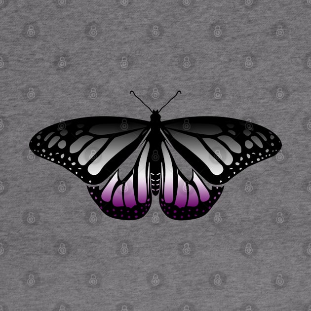 Asexual Pride Butterfly by brendalee